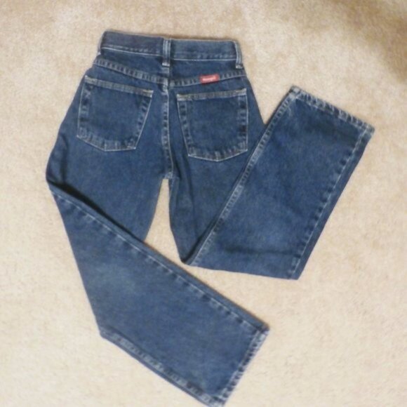 WRANGLER BOYS SIZE 10 SLIM JEANS, 100% Cotton, Adjustable Waist - Picture 3 of 4